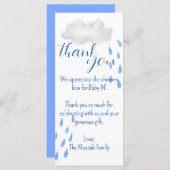 カスタマイズ可能なパーソナライズされたサンキューカード (正面/裏面)