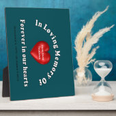 カスタマイズ可能なパーソナライズされた記念 フォトプラーク (側面)