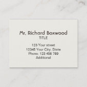 カスタマイズ可能なパーソナライズな熱帯乾燥したサボテン 名刺 (裏面)