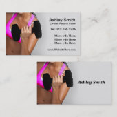 カスタマイズ可能なパーソナルトレーナーの名刺 名刺 (正面/裏面)