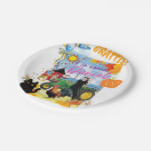 カスタマイズ可能なパーソナル誕生日デザイン ペーパープレート (アングル)