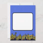 カスタマイズ可能なパーティの招待状すごい:英雄の誕生日 招待状 (裏面)