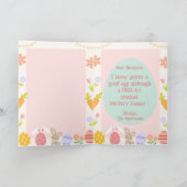 カスタマイズ可能なパーフェクトラグドールキャットバニーイースター カード (内部)