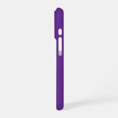 カスタマイズ可能なパープルのiPhoneケース iPhoneケース (左側面)