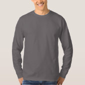 カスタマイズ可能なヒゲの海の船長ドクロ パイプ Tシャツ (正面)