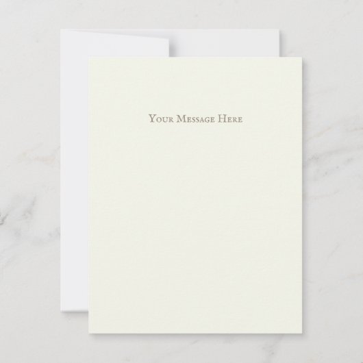 カスタマイズ可能なヒノキのトピアリー「生きた成長の繁栄」 ノートカード (裏面)