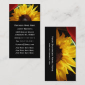 カスタマイズ可能なヒマワリの名刺 名刺 (正面/裏面)