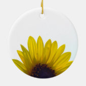 カスタマイズ可能なヒマワリの結婚式のオーナメント セラミックオーナメント (裏面)