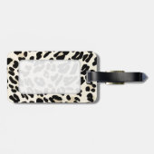 カスタマイズ可能なヒョウのプリントの荷物のラベル ラゲッジタグ (裏面横)