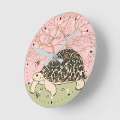 カスタマイズ可能なヒョウの亀甲時計 ラウンド壁時計 (傾斜)