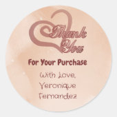 カスタマイズ可能なビジネスに感謝 ラウンドシール (正面)