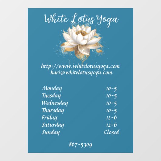 カスタマイズ可能なビジネスウィンドウの固定 ウィンドウサイン (シート)