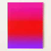 カスタマイズ可能なビジネスシックなロゴマゼンタと紫 プランナー手帳 (裏面)