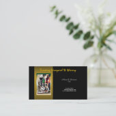 カスタマイズ可能なビジネスプロフィールのワイナリーのブドウ園のワイン 名刺 (スタンド正面)