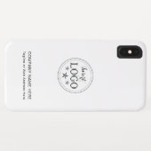 カスタマイズ可能なビジネスプロフィール Case-Mate iPhoneケース (裏面(横))
