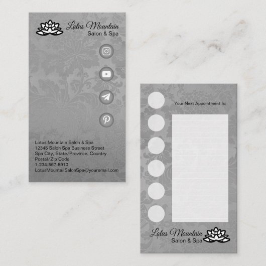 カスタマイズ可能なビジネスロイヤリティカード 名刺 (正面/裏面)