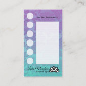 カスタマイズ可能なビジネスロイヤリティカード 名刺 (裏面)