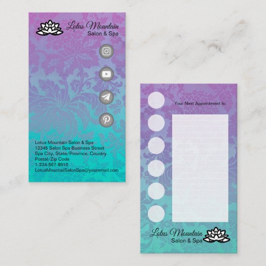 カスタマイズ可能なビジネスロイヤリティカード 名刺 (正面/裏面)