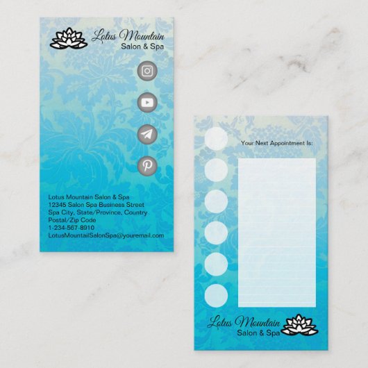 カスタマイズ可能なビジネスロイヤリティカード 名刺 (正面/裏面)