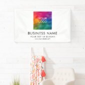 カスタマイズ可能なビジネスロゴモダンテンプレートエレガント 横断幕 (インサイチュ)