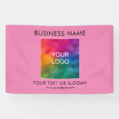 カスタマイズ可能なビジネスロゴ文字カラーテンプレート 横断幕 (横)