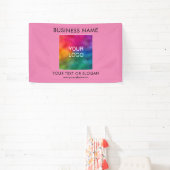 カスタマイズ可能なビジネスロゴ文字カラーテンプレート 横断幕 (インサイチュ)