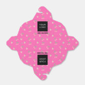 カスタマイズ可能なビジネスロゴ電話ピンクテイクアウト フェイバーボックス (折り畳みなし)