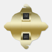 カスタマイズ可能なビジネスロゴ電話FauxGold フェイバーボックス (折り畳みなし)