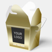 カスタマイズ可能なビジネスロゴ電話FauxGold フェイバーボックス (オープン)