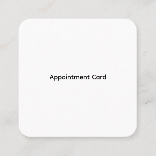 カスタマイズ可能なビジネス予約カード 予約カード (正面)