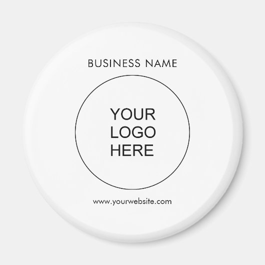 カスタマイズ可能なビジネス促進テンプレートロゴ マグネット (正面)