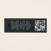 カスタマイズ可能なビジネス名ロゴの衣類ラベル (裏面)