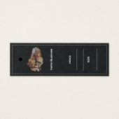 カスタマイズ可能なビジネス名ロゴの衣類ラベル (正面)