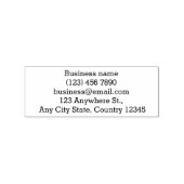 カスタマイズ可能なビジネス情報セルフインクスタンプ ラバースタンプ (押印)