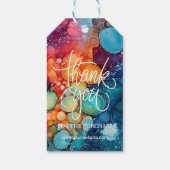 カスタマイズ可能なビジネス感謝の色鮮やか付け ギフトタグ (裏面)