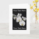 カスタマイズ可能なビジネス挨拶状 カード (黄色い花)