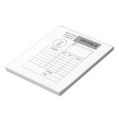 カスタマイズ可能なビジネス請求書メモ帳 ノートパッド (回転)