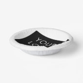 カスタマイズ可能なビジネス追加ロゴ白モダン色 ペーパーボウル (傾斜あり)