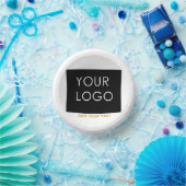 カスタマイズ可能なビジネス追加ロゴ白モダン色 ペーパーボウル (パーティー)