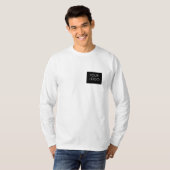 カスタマイズ可能なビジネス追加ロゴ白モダン色 Tシャツ (正面フル)