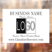 カスタマイズ可能なビジネス アーティスト クラフター ロゴをアップロード ウィンドウサイン (シート2)