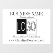 カスタマイズ可能なビジネス アーティスト クラフター ロゴをアップロード ウィンドウサイン (シート)