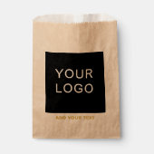 カスタマイズ可能なビジネス ブラウン モダン ロゴ フェイバーバッグ (正面)