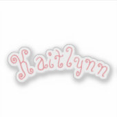 カスタマイズ可能なビニール名シール シール (正面)