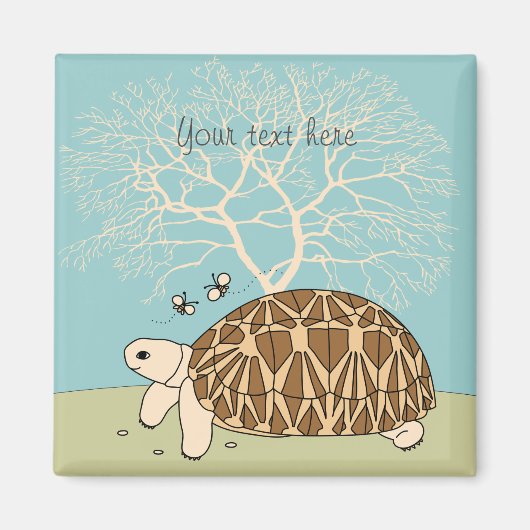 カスタマイズ可能なビルマの星ガメ磁石 マグネット (正面)