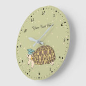 カスタマイズ可能なビルマの星亀の時計 ラージ壁時計 (傾斜)