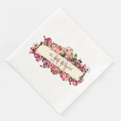 カスタマイズ可能なビンテージガーリーフラワー Joy To The World (コーナー)