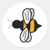 カスタマイズ可能なビーステッカー ラウンドシール (正面)