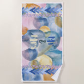 カスタマイズ可能なビーチタオル ビーチタオル (正面)