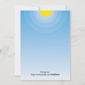 カスタマイズ可能なビーチパーティの招待状 招待状 (裏面)